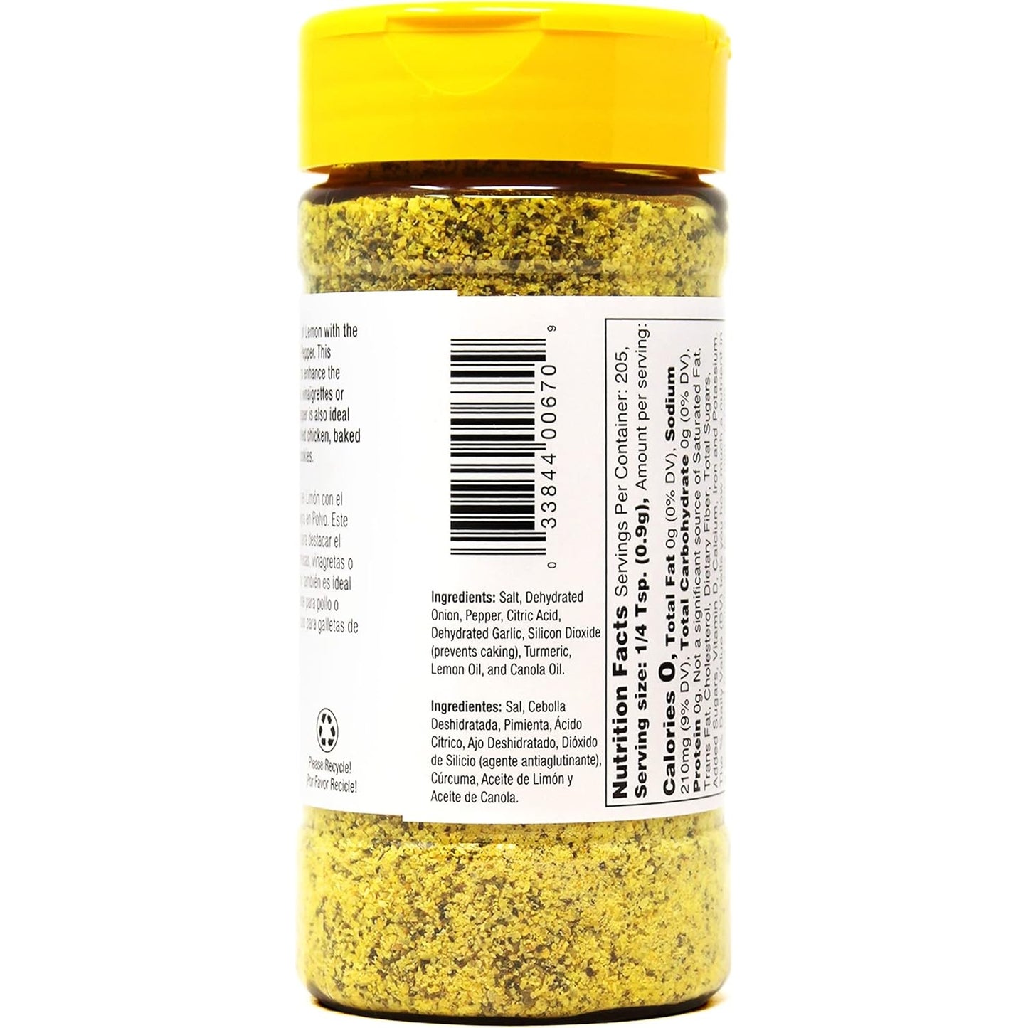 Badia Lemon Pepper Seasoning 184.3g (6.5 oz)